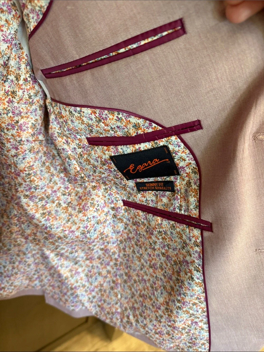 Egara Mauve Two-Button Sport Coat